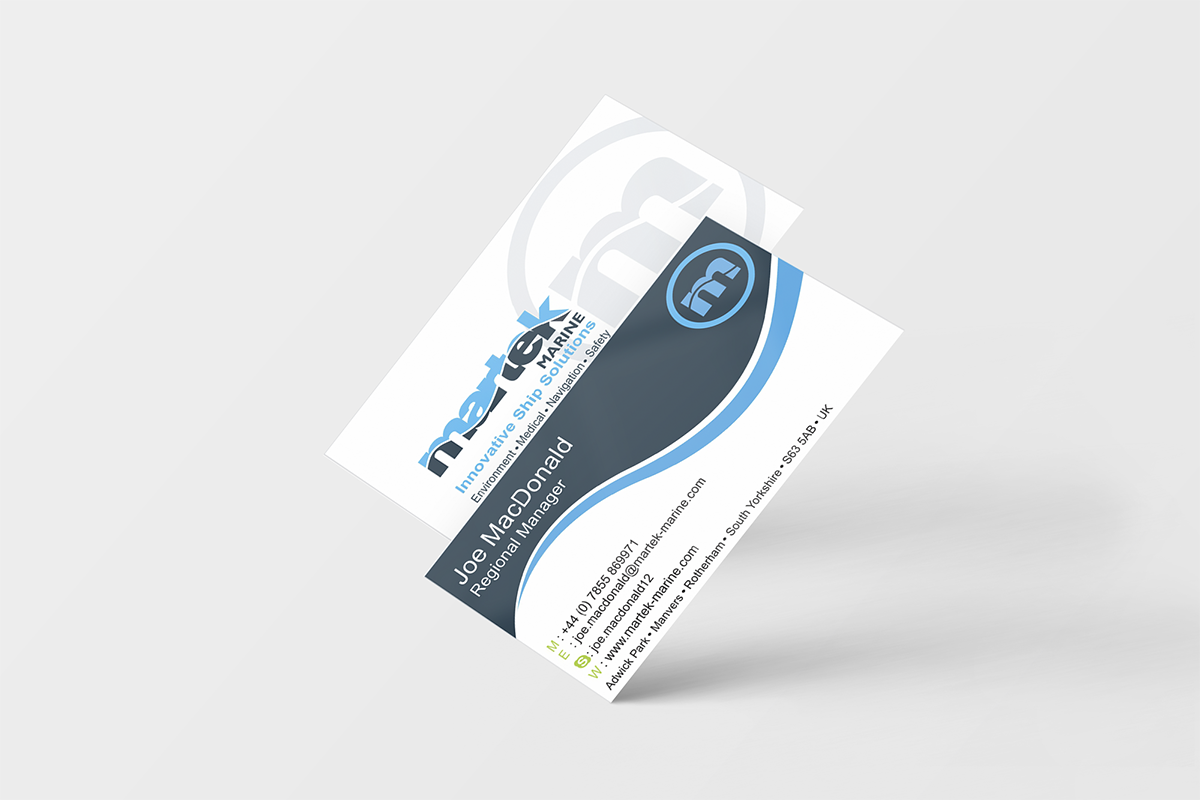 Business Card Design by chameerakasundb for Martek Marine | Design #12869834