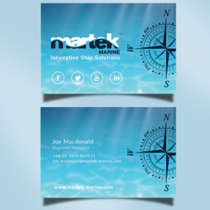 Business Card Design by Mirjana Subotic for Martek Marine | Design: #12892818