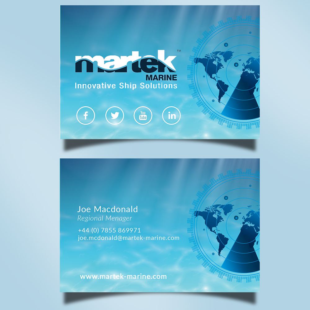 Business Card Design by Mirjana Subotic for Martek Marine | Design #12892884