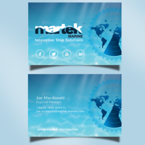 Business Card Design by Mirjana Subotic for Martek Marine | Design: #12892884