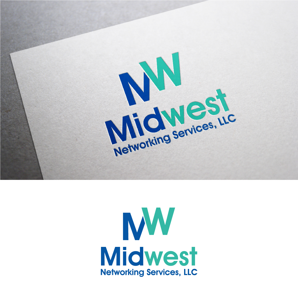 Logo Design by 3Guys for Midwest Networking Services | Design #12748891