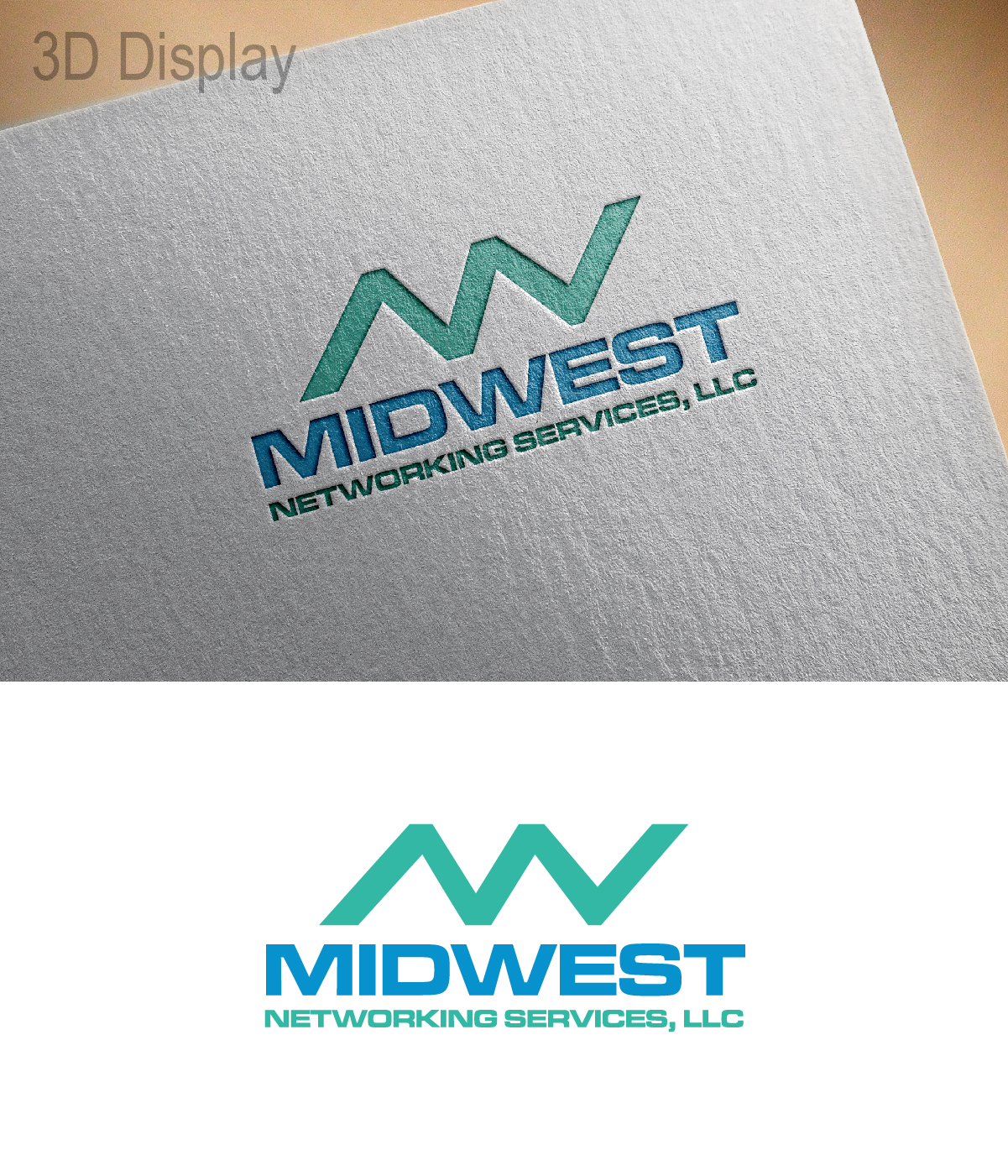 Logo Design by 3Guys for Midwest Networking Services | Design #12748893