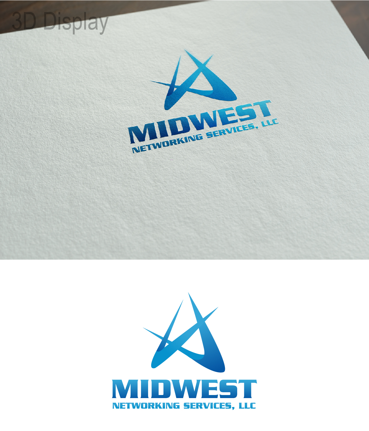 Logo Design by 3Guys for Midwest Networking Services | Design #12748905