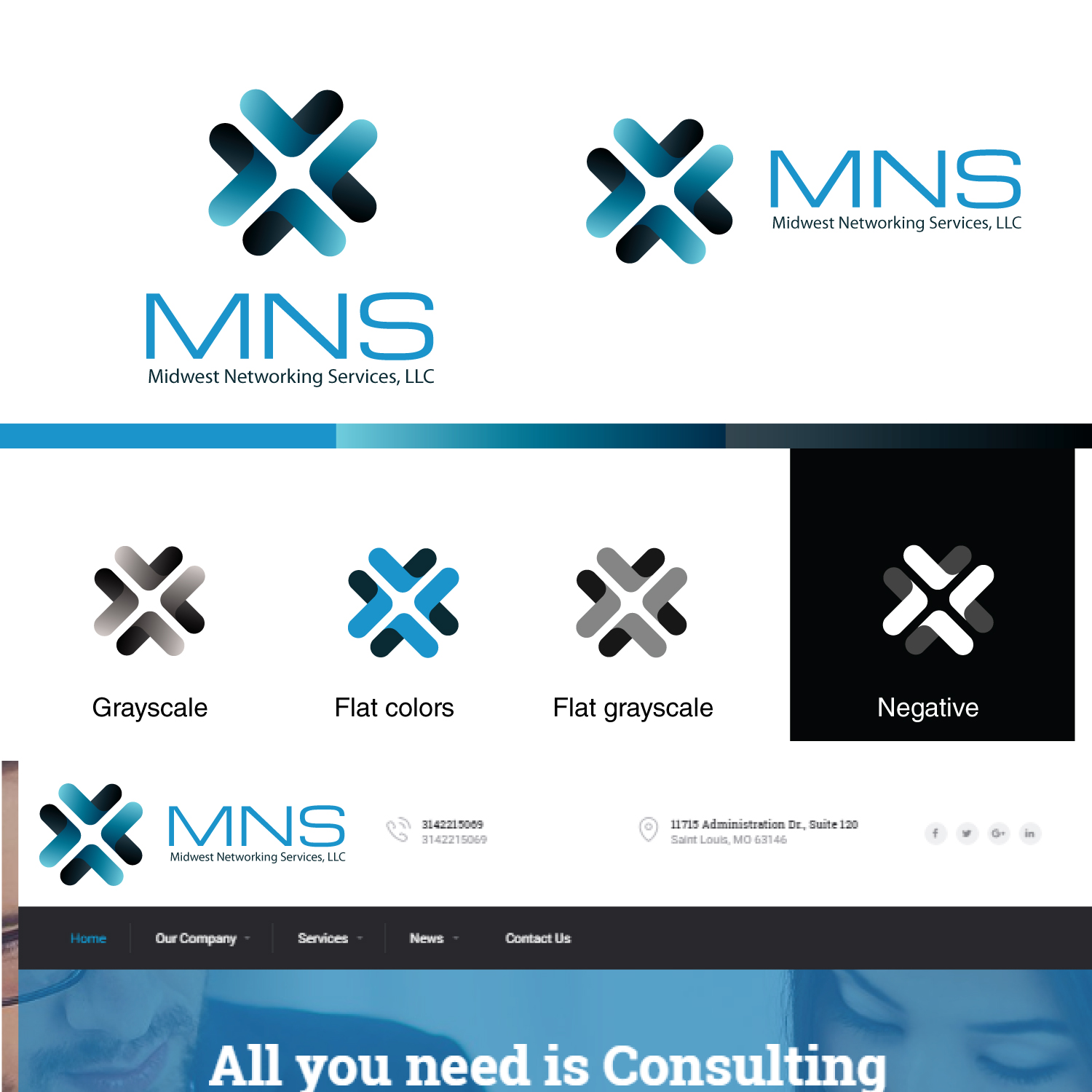 Logo Design by DesignLab for Midwest Networking Services | Design #12815282