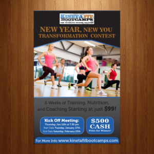 Flyer-Design von theblueart für Kinetafit | Design: #12764668