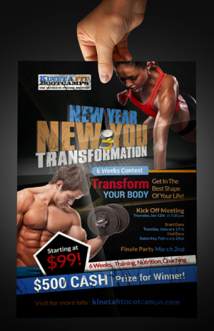 Flyer-Design von creationz2011 für Kinetafit | Design: #12795642