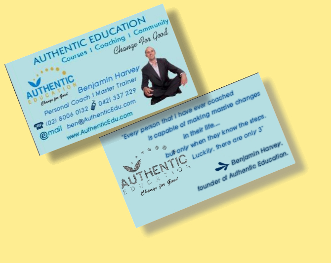 Business Card Design by ninoo for Authentic Education | Design #30649