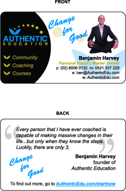 Design de Carte de Visite par Chevalier Business Solutions Inc pour Authentic Education | Design #30558