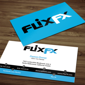 Flix FX CEO and Partners Business Card