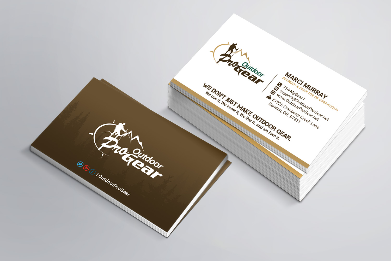 Business Card Design by Sandaruwan for Outdoor Pro Gear | Design #12758668