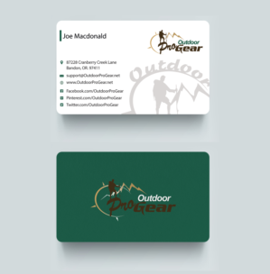 Outdoor Pro Gear - Business Card Design Project | Business Card Design by Riz'