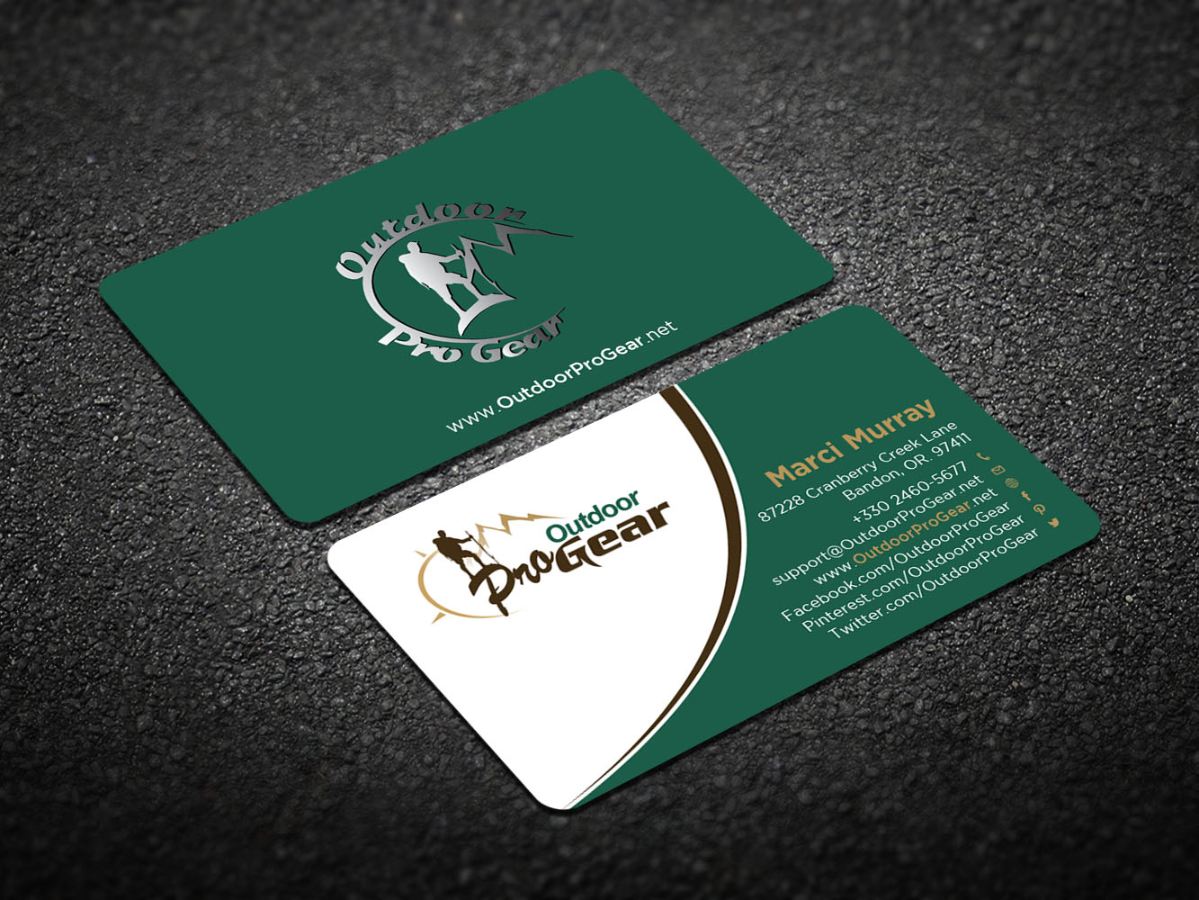 Visitenkarten-Design von Verified artistry (Design garden) für Outdoor Pro Gear | Design #12752558