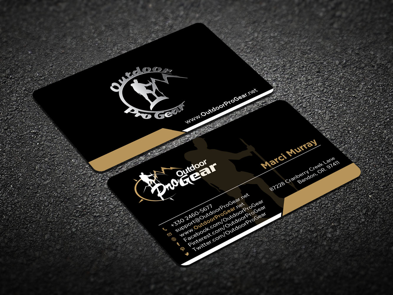 Visitenkarten-Design von Verified artistry (Design garden) für Outdoor Pro Gear | Design #12752570