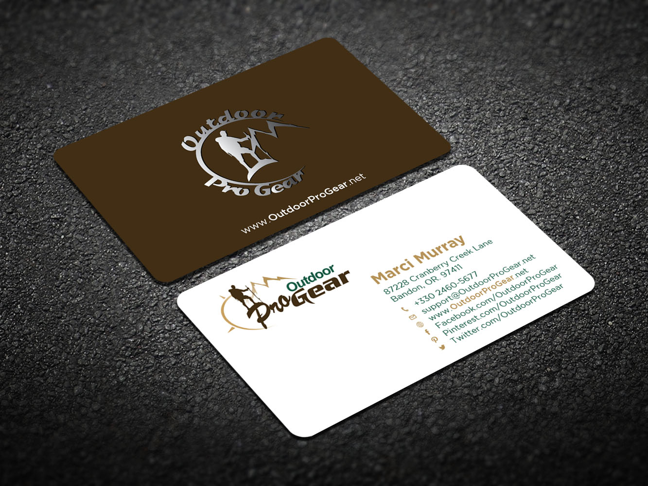 Diseño de Tarjeta de Presentación por Verified artistry (Design garden) para Outdoor Pro Gear | Diseño #12752574