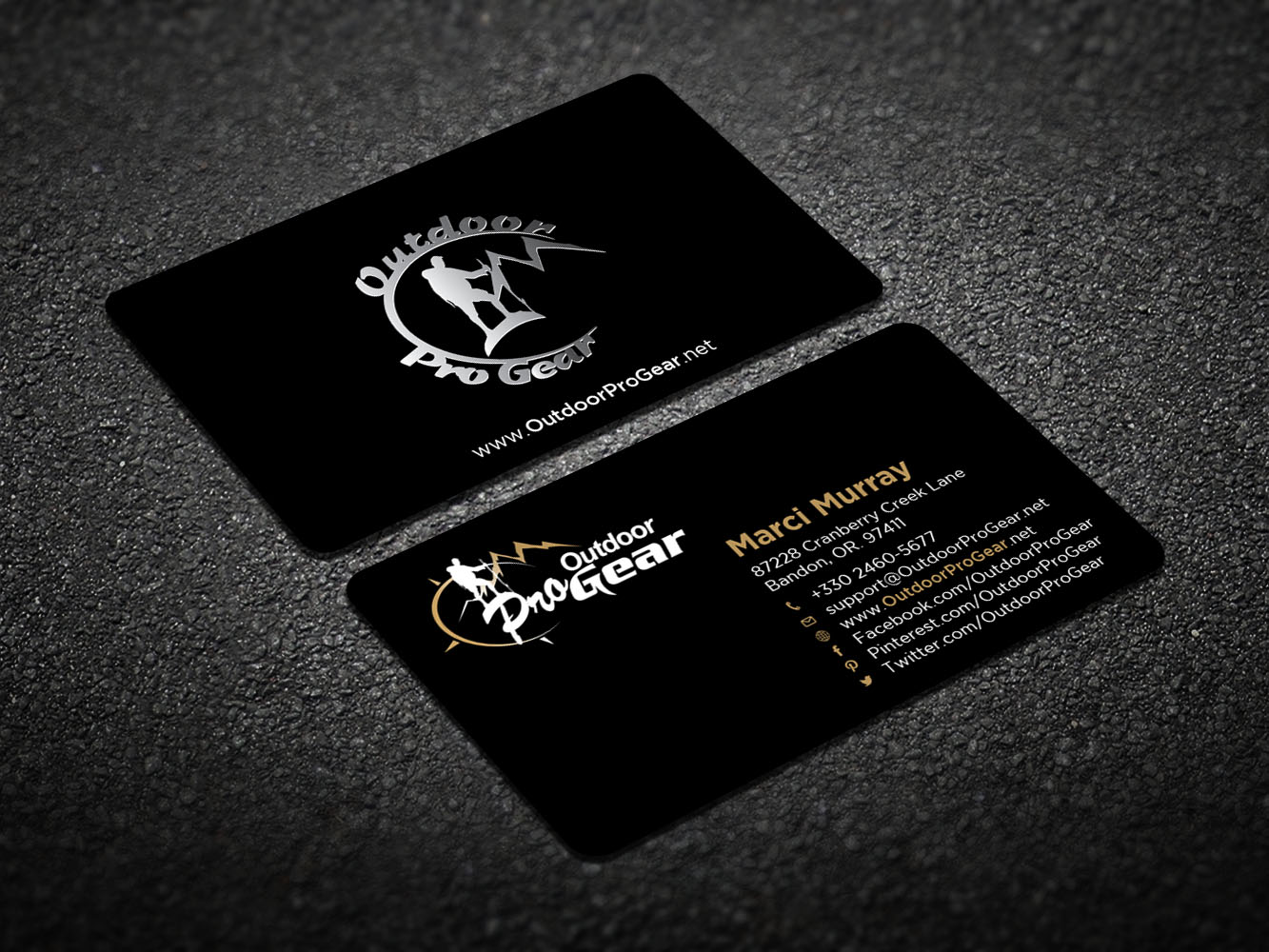 Diseño de Tarjeta de Presentación por Verified artistry (Design garden) para Outdoor Pro Gear | Diseño #12752575