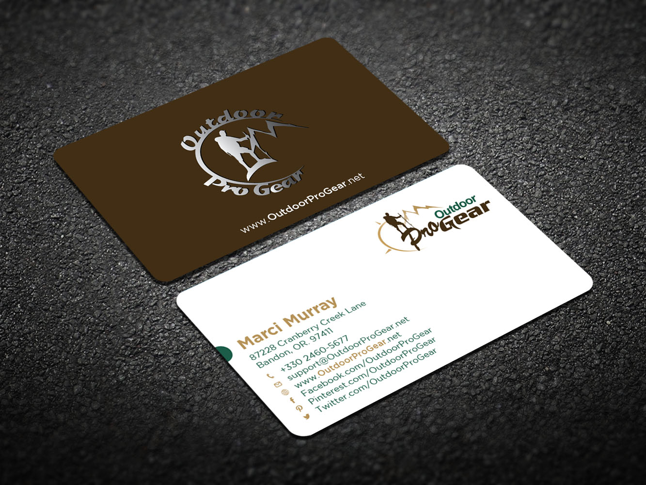 Diseño de Tarjeta de Presentación por Verified artistry (Design garden) para Outdoor Pro Gear | Diseño #12752579