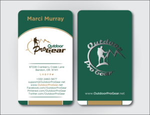 Diseño de Tarjeta de Presentación por Verified artistry (Design garden) para Outdoor Pro Gear | Diseño: #12752581