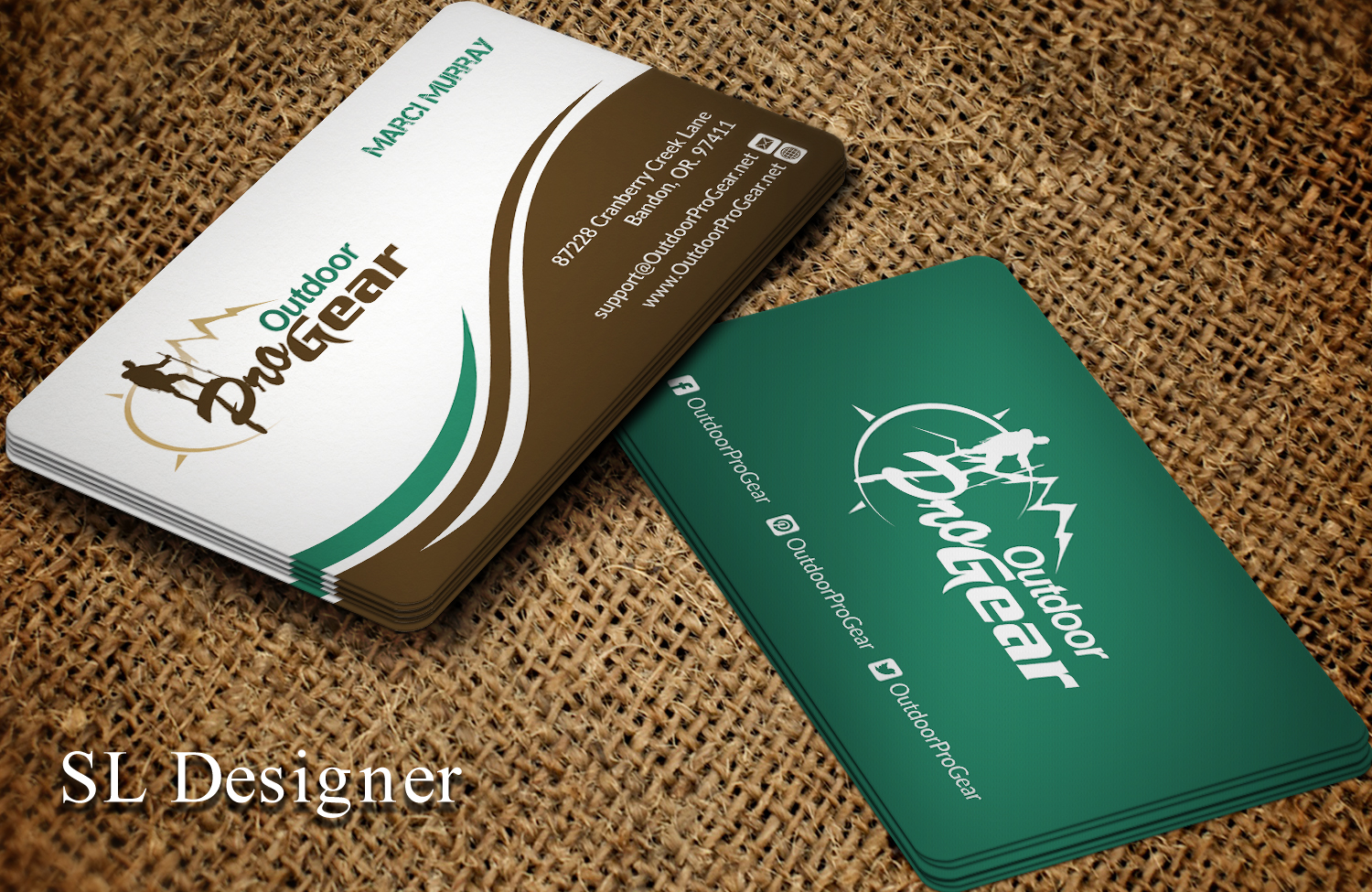 Business Card Design by SL Designer for Outdoor Pro Gear | Design #12755201