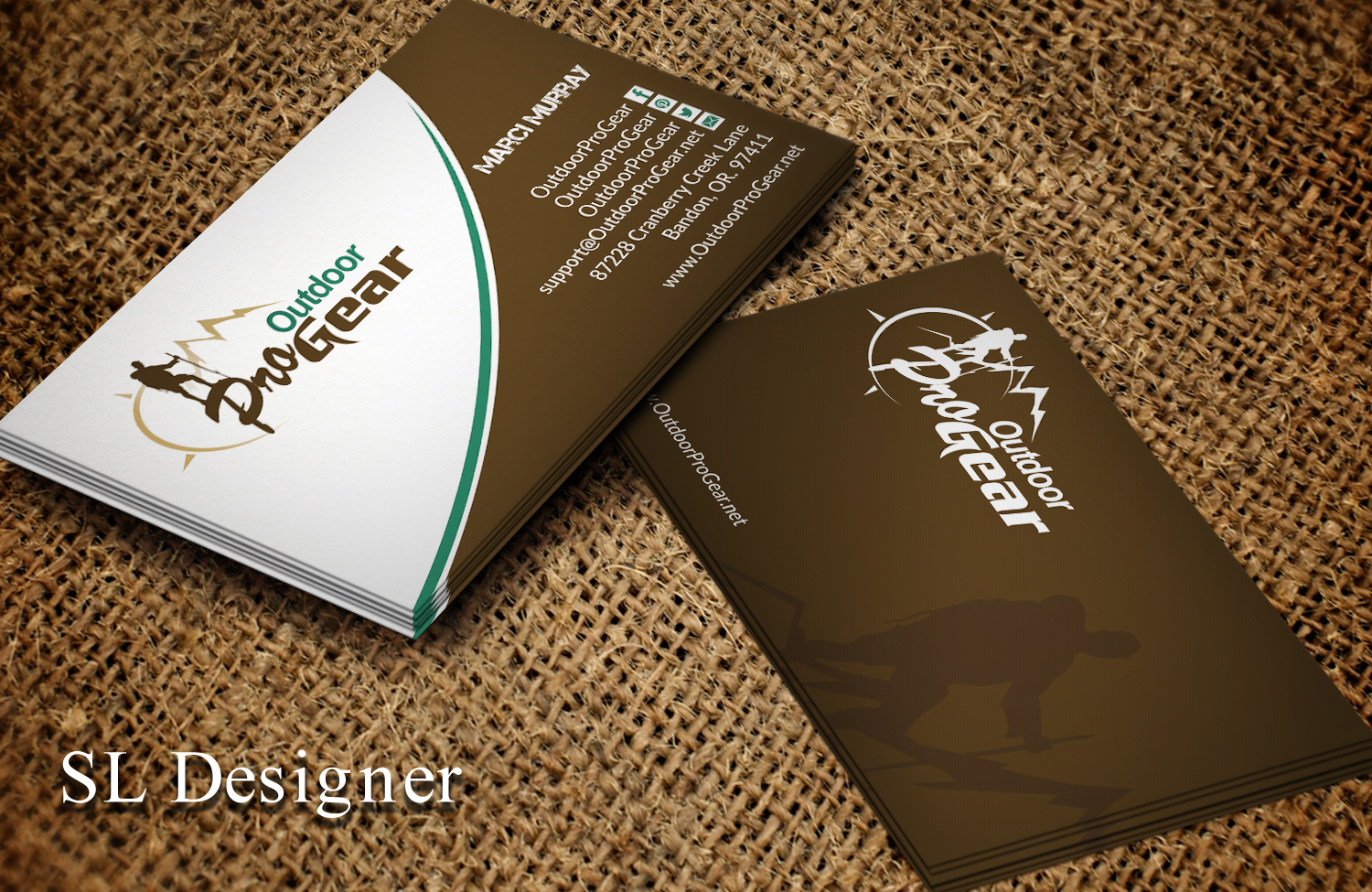 Diseño de Tarjeta de Presentación por SL Designer para Outdoor Pro Gear | Diseño #12755203