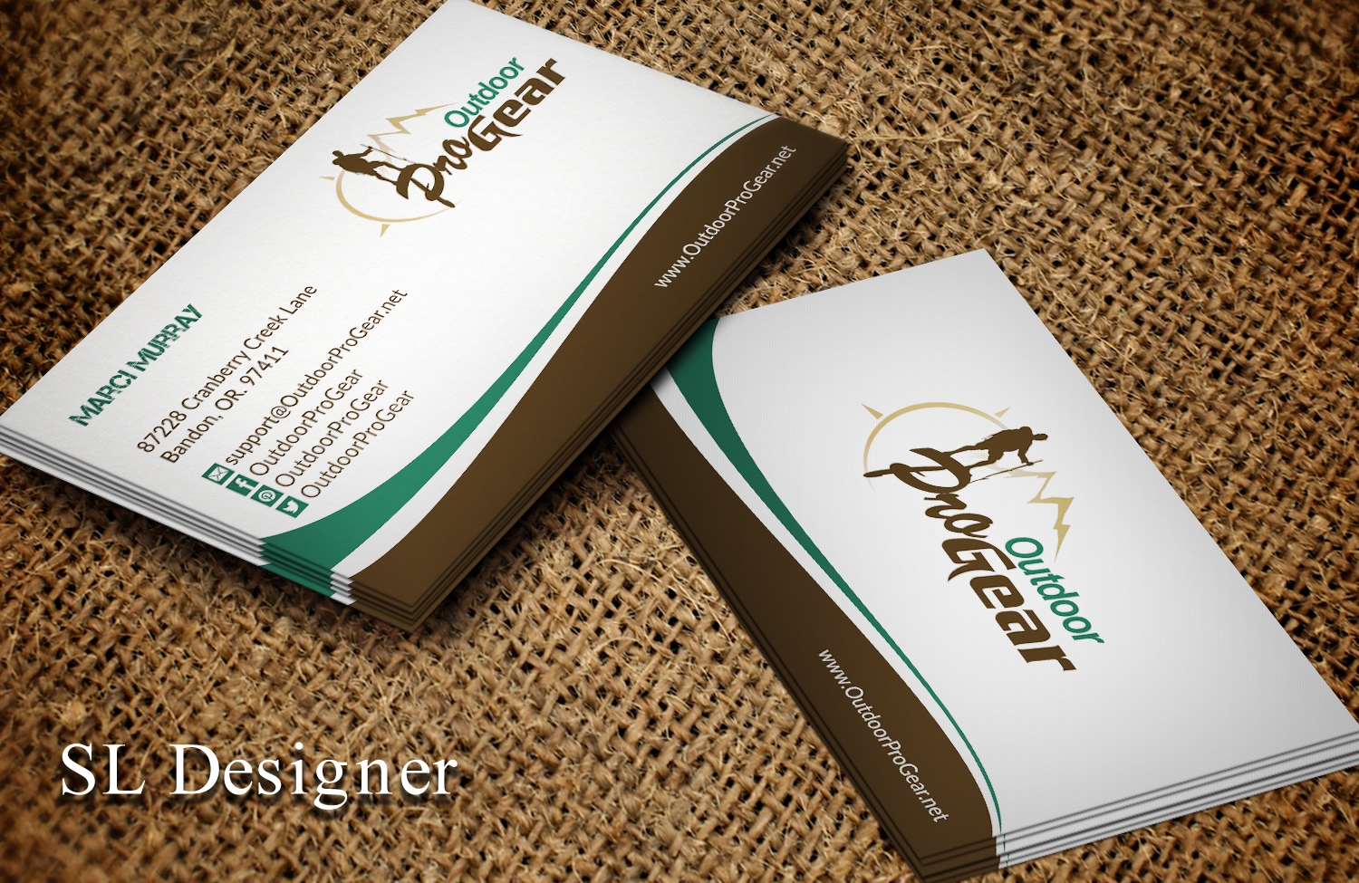Business Card Design by SL Designer for Outdoor Pro Gear | Design #12755214