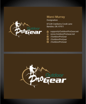 Diseño de Tarjeta de Presentación por Isnah Logo para Outdoor Pro Gear | Diseño: #12757520