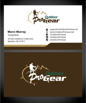 Diseño de Tarjeta de Presentación por Isnah Logo para Outdoor Pro Gear | Diseño: #12757521