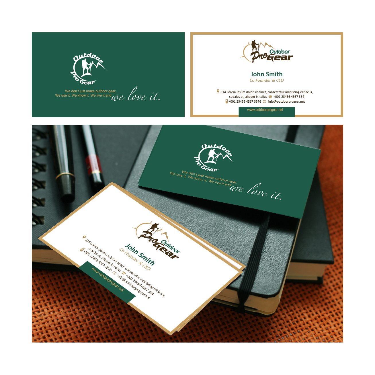 Visitenkarten-Design von AccuSource für Outdoor Pro Gear | Design #12758186