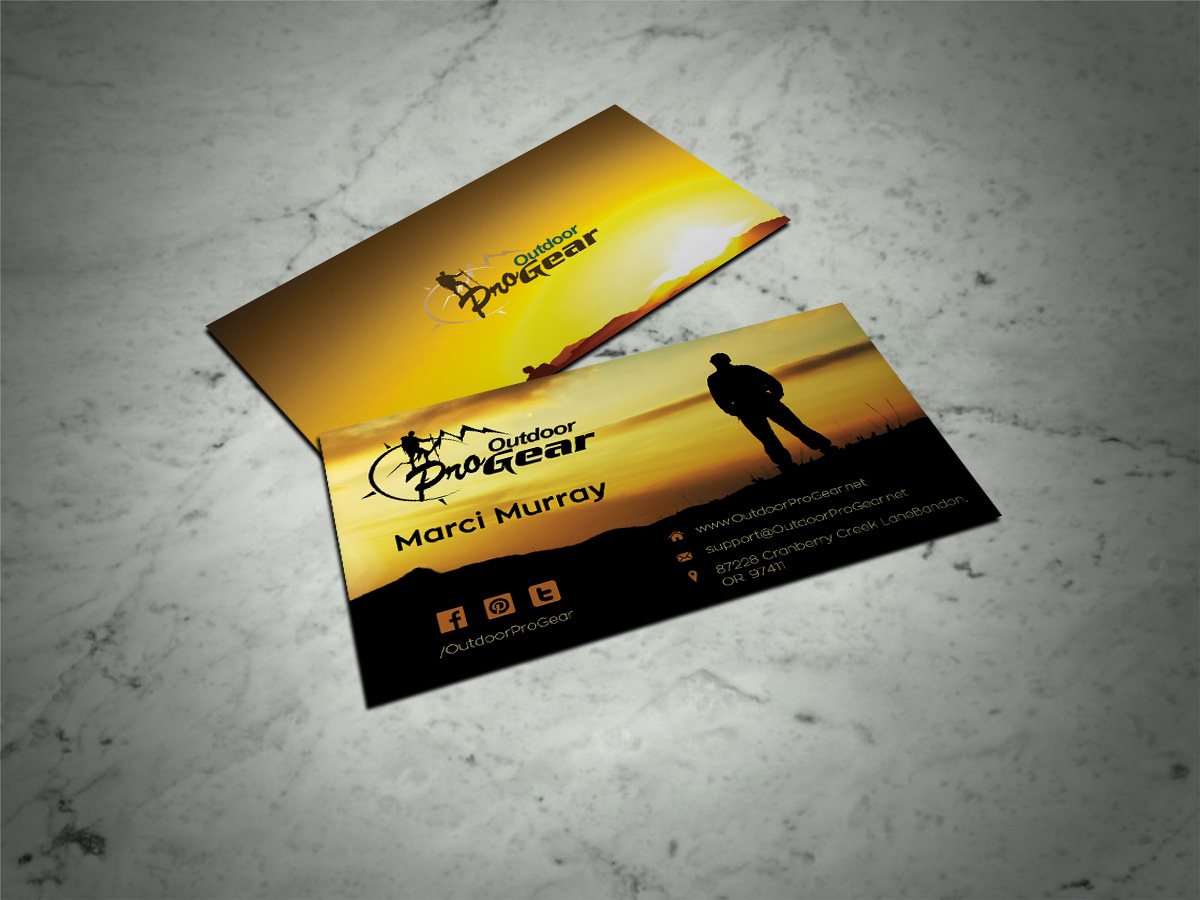 Business Card Design by Scorpius design for Outdoor Pro Gear | Design #12757186