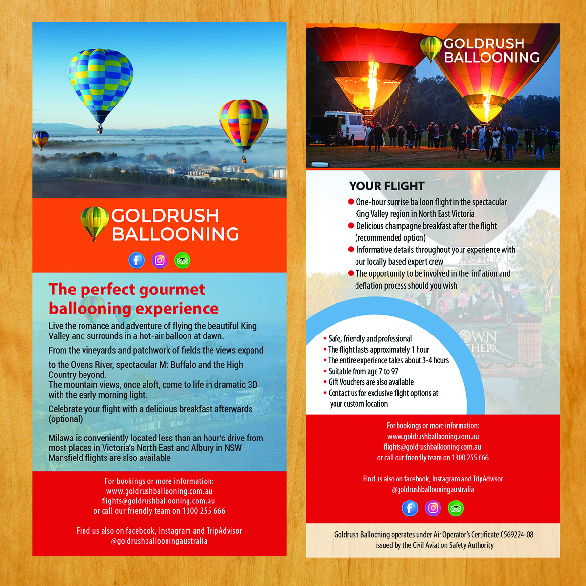 Flyer-Design von Venus L. Penaflor für Goldrush Ballooning | Design #19621090