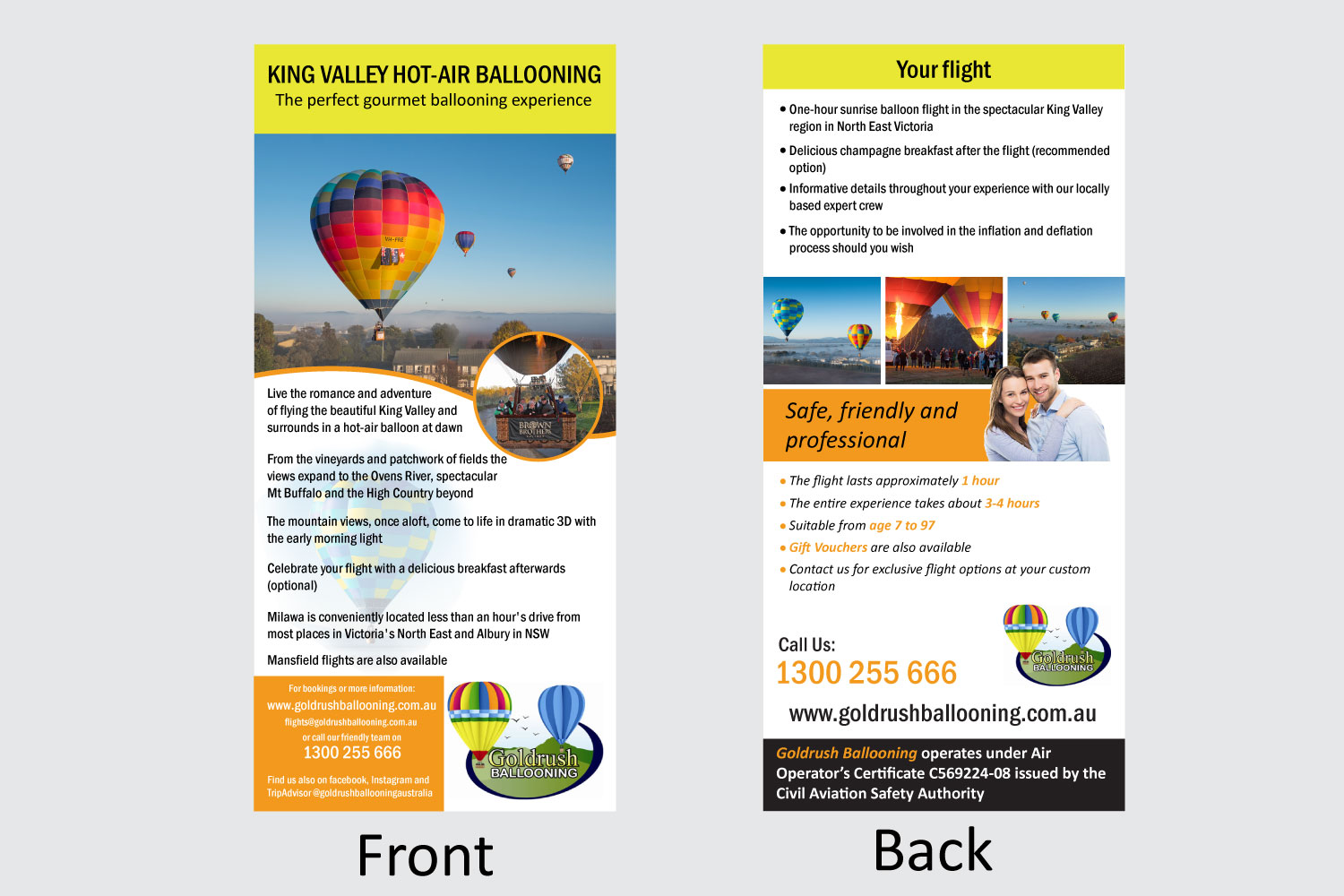 Flyer Design by Parul for Goldrush Ballooning | Design #19631564