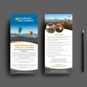 Diseño de Flyer por debdesign para Goldrush Ballooning | Diseño: #19620611