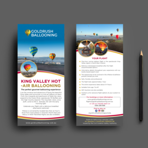 Diseño de Flyer por debdesign para Goldrush Ballooning | Diseño: #19637660