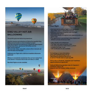 Diseño de Flyer por prana23 para Goldrush Ballooning | Diseño: #19656241