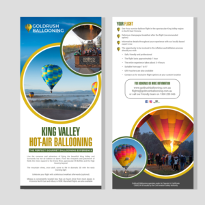 Hot-air ballooning company needs a DL-size flyer | Flyer Design by Deepak_9_Malhotra
