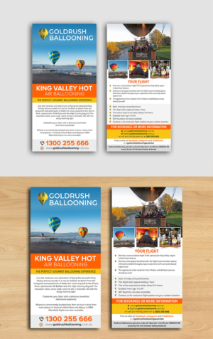 Diseño de Flyer por ecorokerz para Goldrush Ballooning | Diseño: #19615832