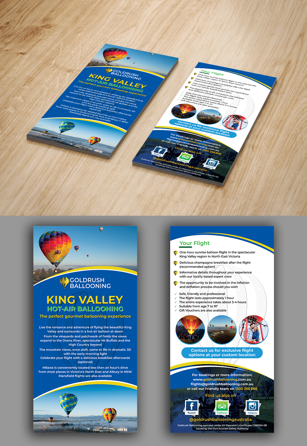 Flyer Design by ecorokerz for Goldrush Ballooning | Design #19617485