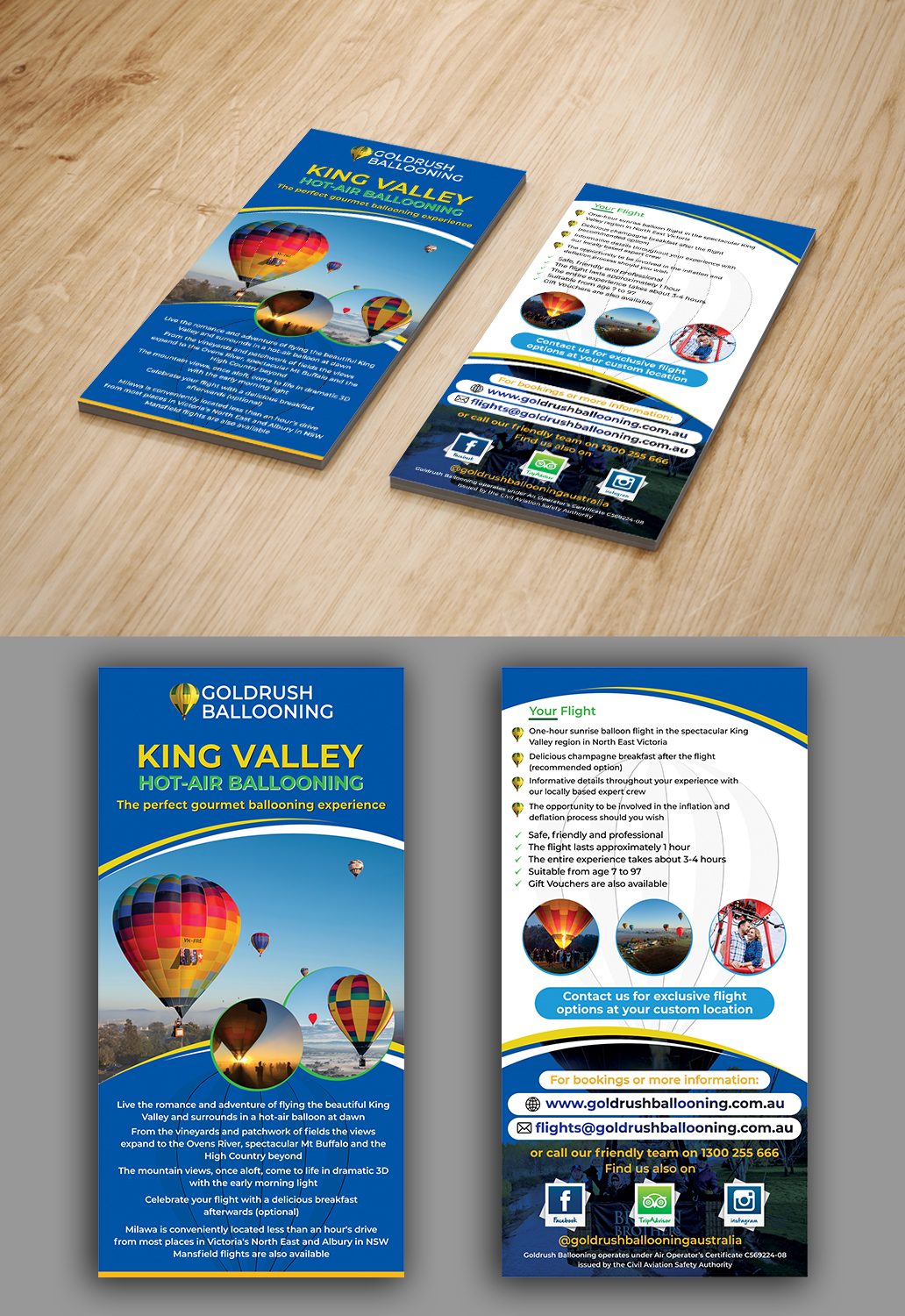 Flyer Design by ecorokerz for Goldrush Ballooning | Design #19624854