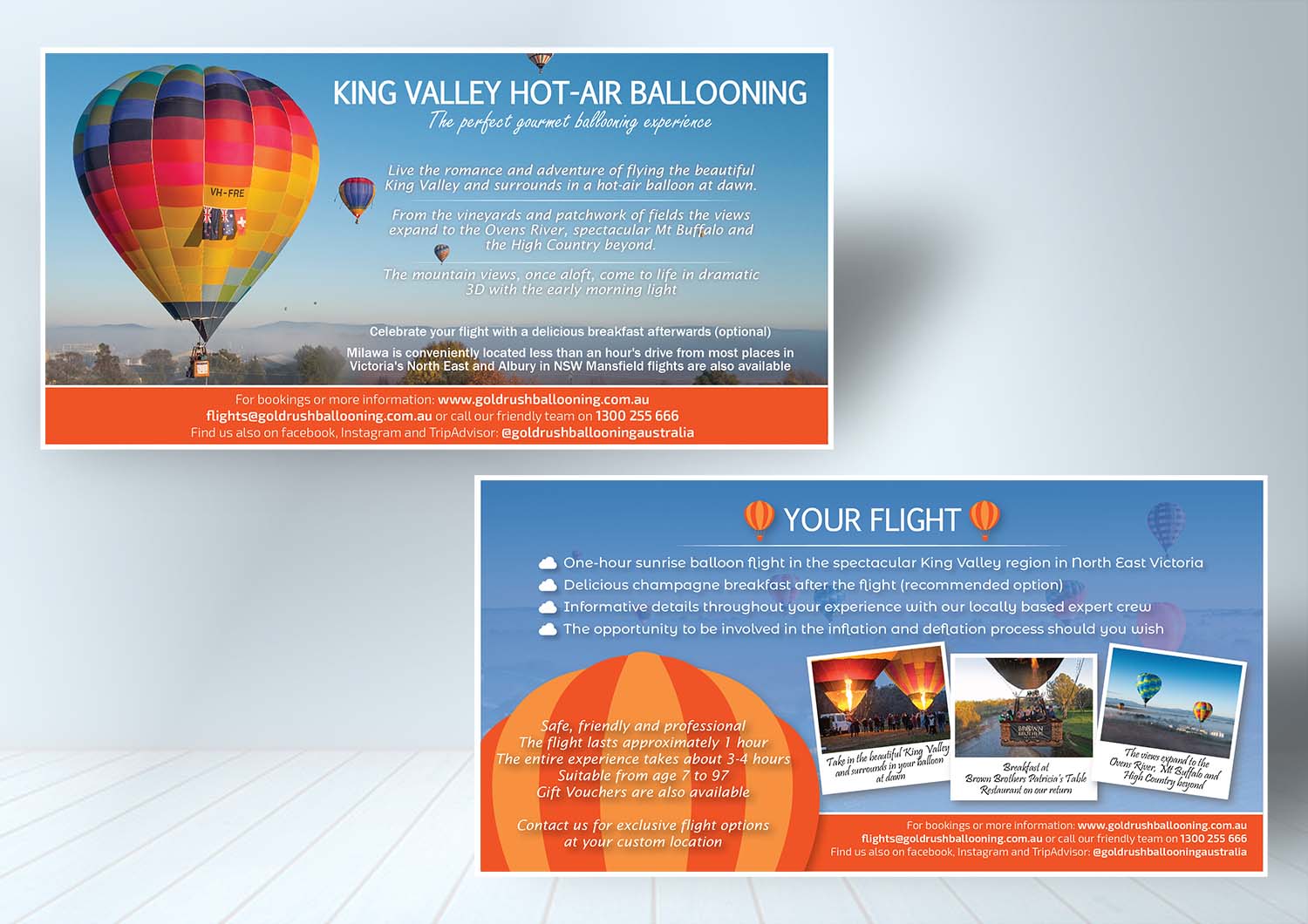 Design de Flyer par cornergraphics101 pour Goldrush Ballooning | Design #19640561