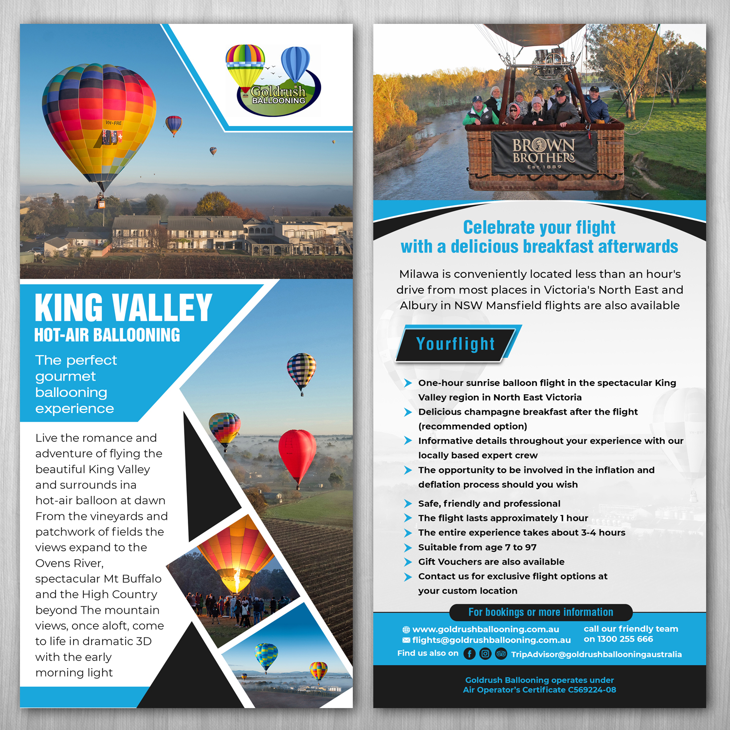 Flyer Design by TSU Creations for Goldrush Ballooning | Design #19632391