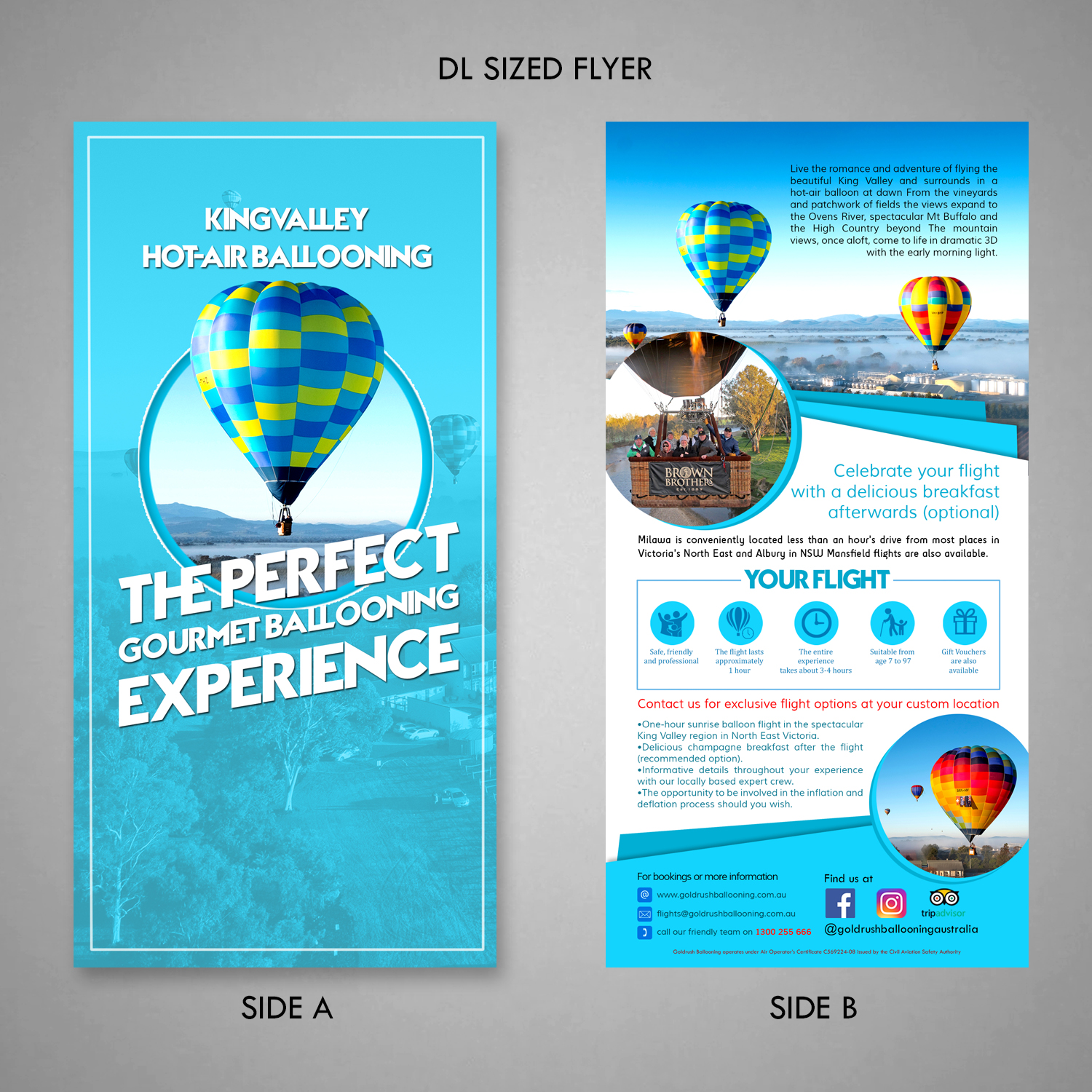 Design de Flyer par SAI DESIGNS pour Goldrush Ballooning | Design #19620849