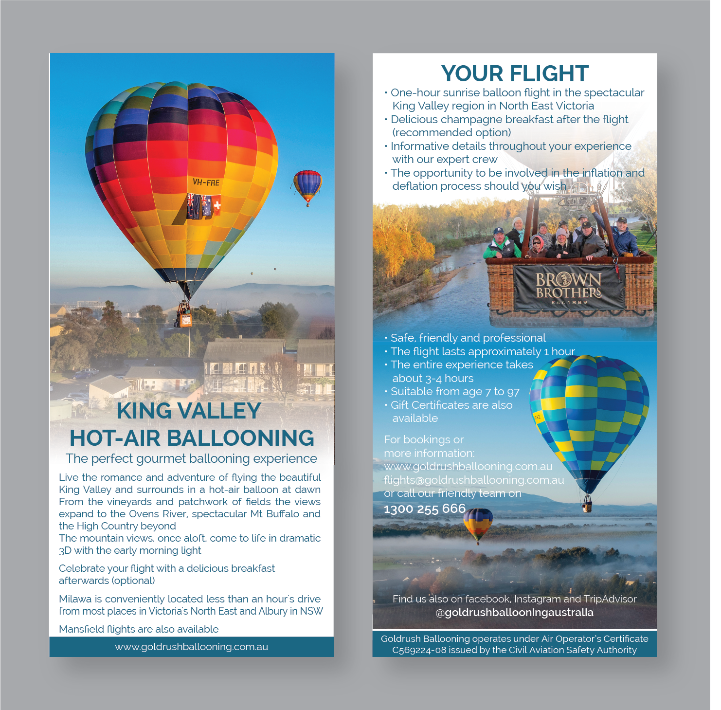 Design de Flyer par Antun Kaic pour Goldrush Ballooning | Design #19632666