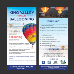 Design de Flyer par Gemini Geeks pour Goldrush Ballooning | Design : #19663630