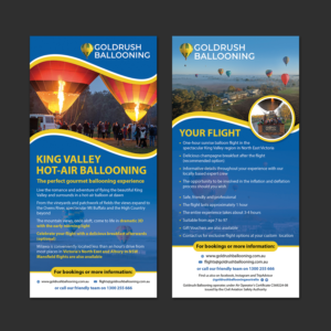 Flyer-Design von Schöpfer für Goldrush Ballooning | Design #19631686