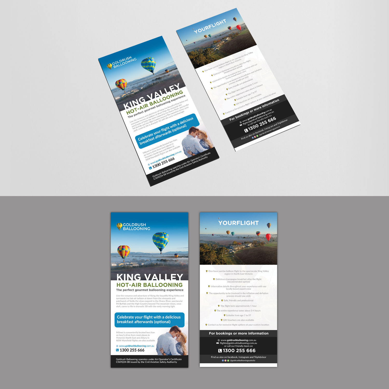 Diseño de Flyer por TuktukiShree para Goldrush Ballooning | Diseño #19612596