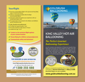 Diseño de Flyer por meet007 para Goldrush Ballooning | Diseño: #19609753