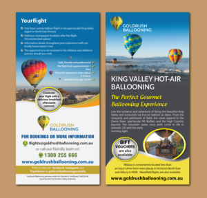 Diseño de Flyer por meet007 para Goldrush Ballooning | Diseño: #19619439