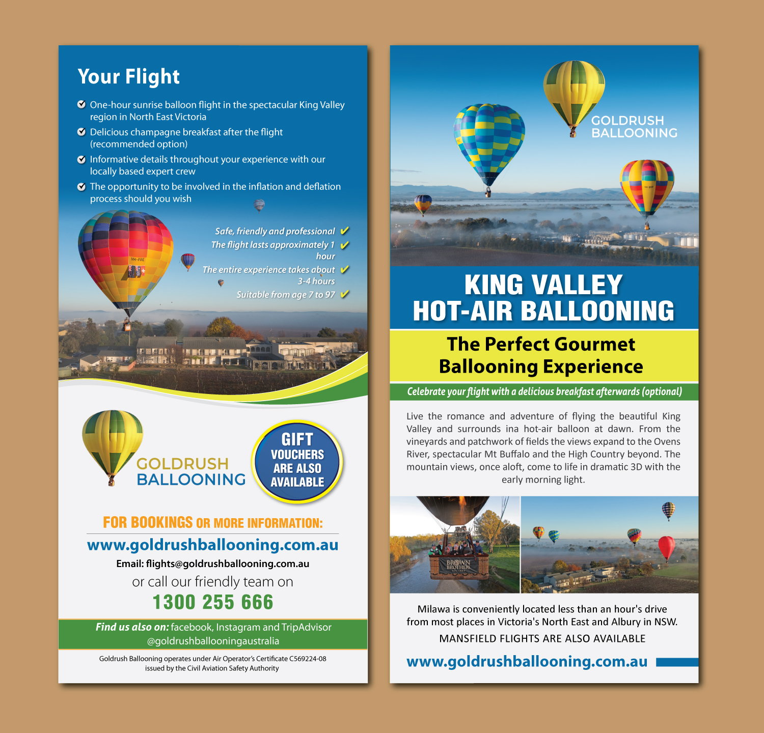 Flyer Design by meet007 for Goldrush Ballooning | Design #19621646