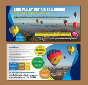 Diseño de Flyer por meet007 para Goldrush Ballooning | Diseño: #19628678