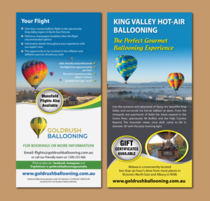 Diseño de Flyer por meet007 para Goldrush Ballooning | Diseño: #19632631