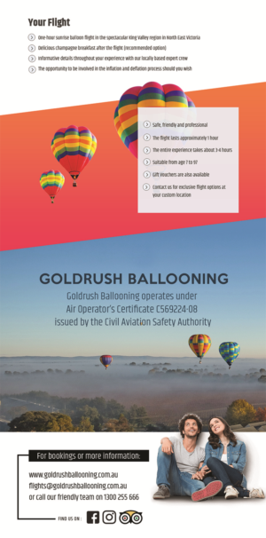 Design de Flyer par subhalaxmi  khamari pour Goldrush Ballooning | Design : #19619609